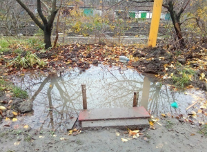 Многолетний порыв питьевой воды шахтинцы используют для полива огорода Многолетний порыв питьевой воды шахтинцы используют для полива огорода